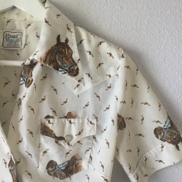 Vintage Western Wear Tops - H bar C California Ranch Western Shirt | Vintage